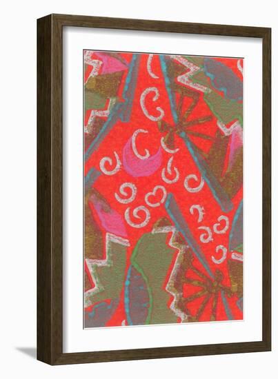 Abstract Pattern-Found Image Press-Framed Giclee Print