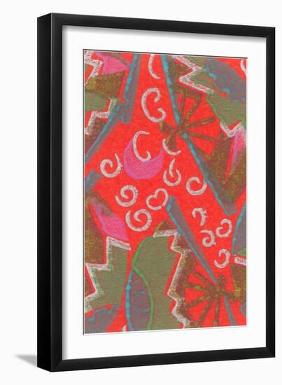 Abstract Pattern-Found Image Press-Framed Giclee Print