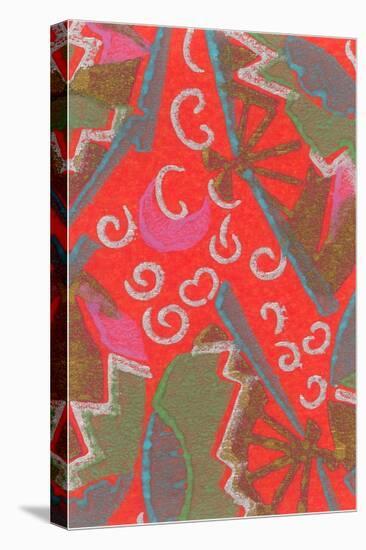 Abstract Pattern-Found Image Press-Stretched Canvas