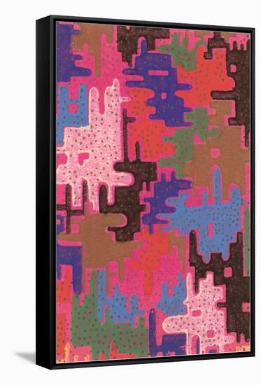 Abstract Pattern-Found Image Press-Framed Stretched Canvas