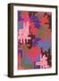 Abstract Pattern-Found Image Press-Framed Giclee Print