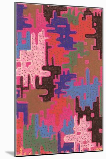 Abstract Pattern-Found Image Press-Mounted Giclee Print