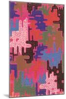 Abstract Pattern-Found Image Press-Mounted Giclee Print