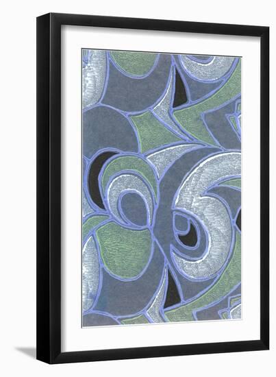 Abstract Pattern-Found Image Press-Framed Giclee Print