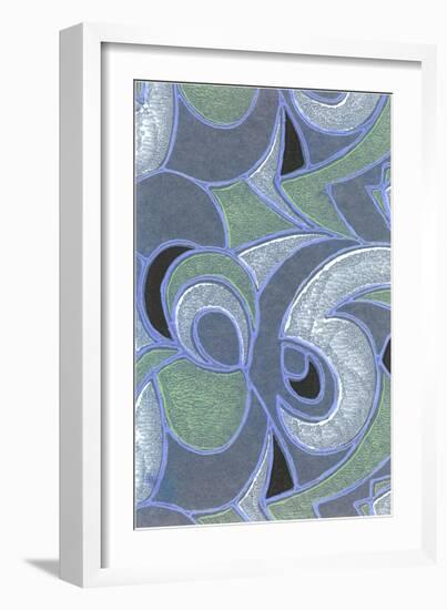 Abstract Pattern-Found Image Press-Framed Giclee Print