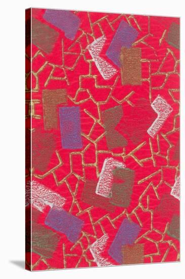 Abstract Pattern-Found Image Press-Stretched Canvas