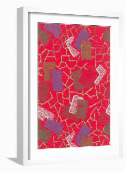 Abstract Pattern-Found Image Press-Framed Giclee Print