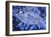 Abstract patterns Diamond Beach, Jokulsarlon glacier lagoon, Vatnajokull NP, Iceland.-William Perry-Framed Photographic Print