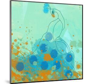 Abstract Peacock-Irena Orlov-Mounted Art Print