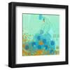 Abstract Peacock-Irena Orlov-Framed Art Print