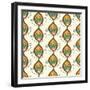 Abstract Peacock-Joanne Paynter Design-Framed Giclee Print