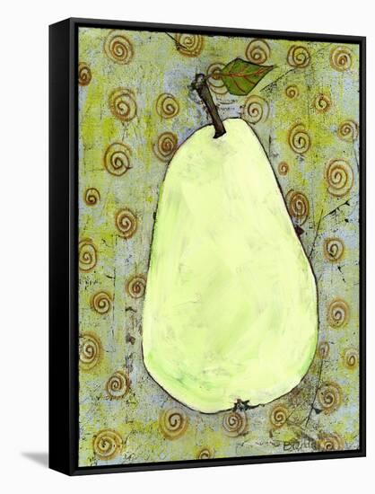 Abstract Pear With Swirls-Blenda Tyvoll-Framed Stretched Canvas