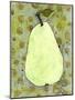 Abstract Pear With Swirls-Blenda Tyvoll-Mounted Art Print