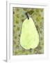 Abstract Pear With Swirls-Blenda Tyvoll-Framed Art Print