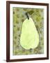 Abstract Pear With Swirls-Blenda Tyvoll-Framed Art Print