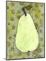 Abstract Pear With Swirls-Blenda Tyvoll-Mounted Art Print