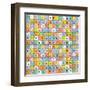 Abstract Periodic Table. Vector Illustration.-FabianGame-Framed Art Print