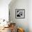 Abstract Piano Keys Spiral-null-Framed Art Print displayed on a wall