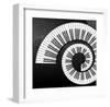 Abstract Piano Keys Spiral-null-Framed Art Print