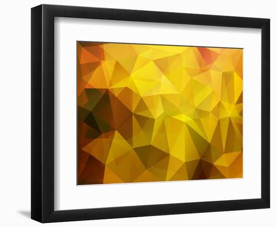 Abstract Poligonal Vector Background-andreusK-Framed Art Print