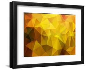 Abstract Poligonal Vector Background-andreusK-Framed Art Print