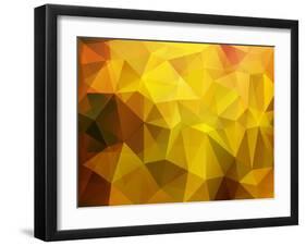 Abstract Poligonal Vector Background-andreusK-Framed Art Print