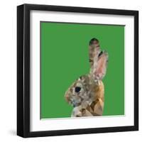 Abstract Polygonal Vector Illustration. Portrait of Rabbit-Jan Fidler-Framed Premium Photographic Print