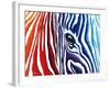 Abstract Pop Zebra-Megan Aroon Duncanson-Framed Art Print