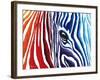 Abstract Pop Zebra-Megan Aroon Duncanson-Framed Art Print