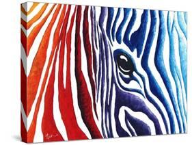 Abstract Pop Zebra-Megan Aroon Duncanson-Stretched Canvas