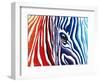 Abstract Pop Zebra-Megan Aroon Duncanson-Framed Art Print