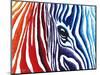 Abstract Pop Zebra-Megan Aroon Duncanson-Mounted Art Print