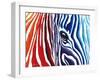 Abstract Pop Zebra-Megan Aroon Duncanson-Framed Art Print