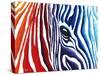 Abstract Pop Zebra-Megan Aroon Duncanson-Stretched Canvas