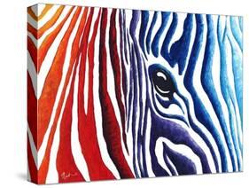 Abstract Pop Zebra-Megan Aroon Duncanson-Stretched Canvas