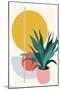 Abstract Potted Plant-Trends International-Mounted Poster