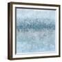 Abstract Rain Slate Blue-Danhui Nai-Framed Art Print