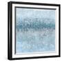 Abstract Rain Slate Blue-Danhui Nai-Framed Art Print