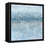 Abstract Rain Slate Blue-Danhui Nai-Framed Stretched Canvas