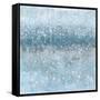 Abstract Rain Slate Blue-Danhui Nai-Framed Stretched Canvas