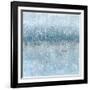 Abstract Rain Slate Blue-Danhui Nai-Framed Art Print
