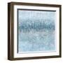 Abstract Rain Slate Blue-Danhui Nai-Framed Art Print