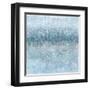 Abstract Rain Slate Blue-Danhui Nai-Framed Art Print