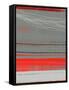 Abstract Red 2-NaxArt-Framed Stretched Canvas