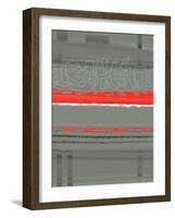 Abstract Red 3-NaxArt-Framed Art Print