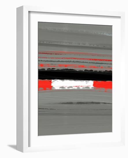 Abstract Red 4-NaxArt-Framed Art Print