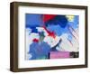 Abstract, Red, Blue-Patricia Brown-Framed Giclee Print