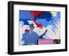 Abstract, Red, Blue-Patricia Brown-Framed Giclee Print