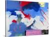 Abstract, Red, Blue-Patricia Brown-Stretched Canvas