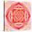 Abstract Red Painted Picture With Circle Pattern, Mandala Of Muladhara Chakra-shooarts-Stretched Canvas
